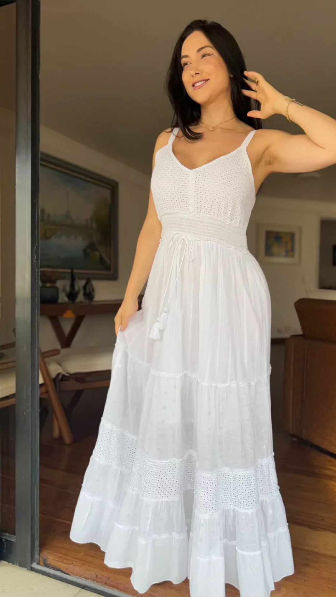 Vestido Lys em Lese Branco